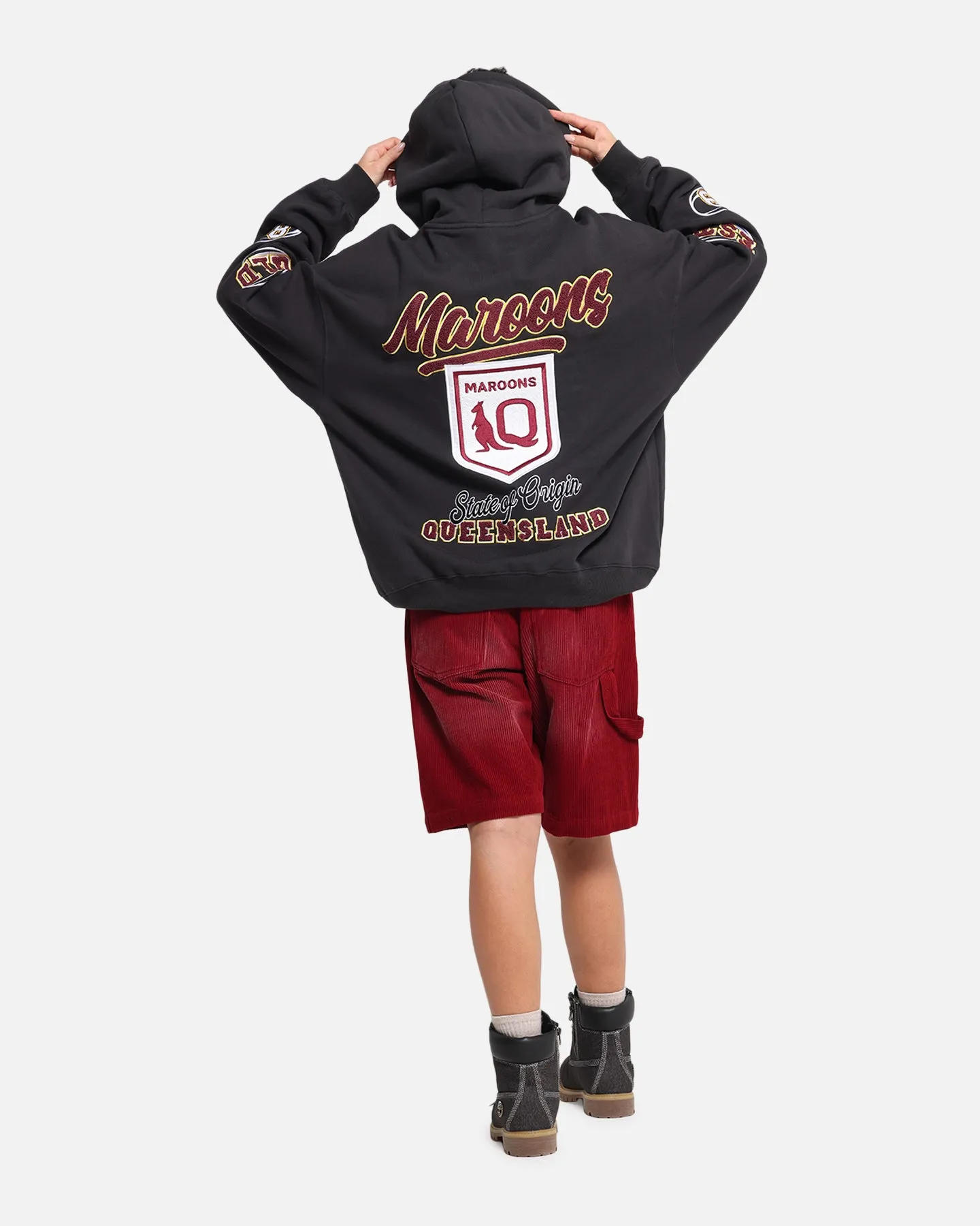 Queensland Rugby League Queensland Maroons State Of Origin Hoodie Faded Black