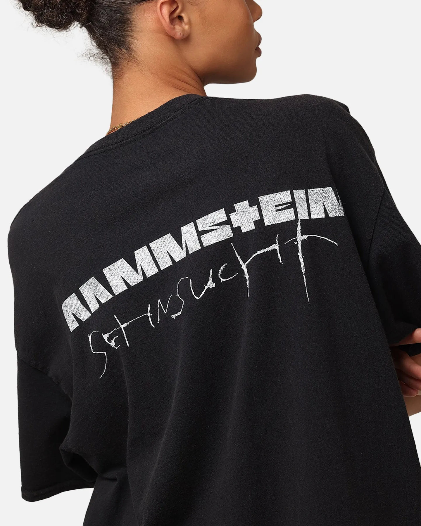 Rammstein Cracked Glass Vintage T-Shirt Black Vintage