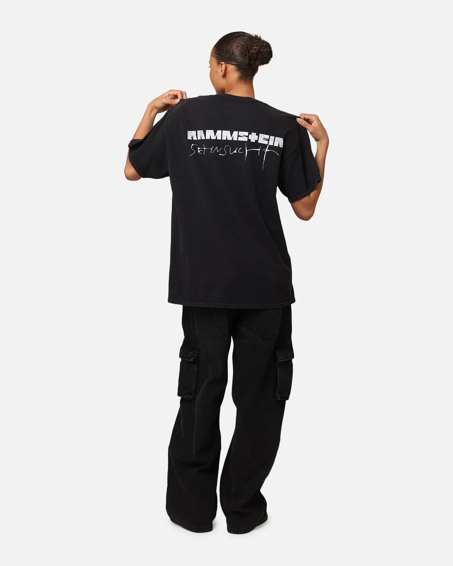 Rammstein Cracked Glass Vintage T-Shirt Black Vintage