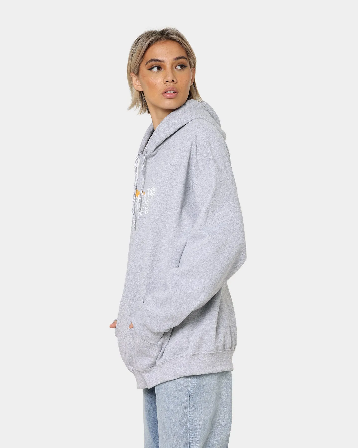 Rats Get Fat Spray Butterfly Hoodie Grey