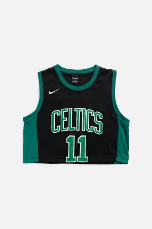 Rework Boston Celtics NBA Crop Jersey - L