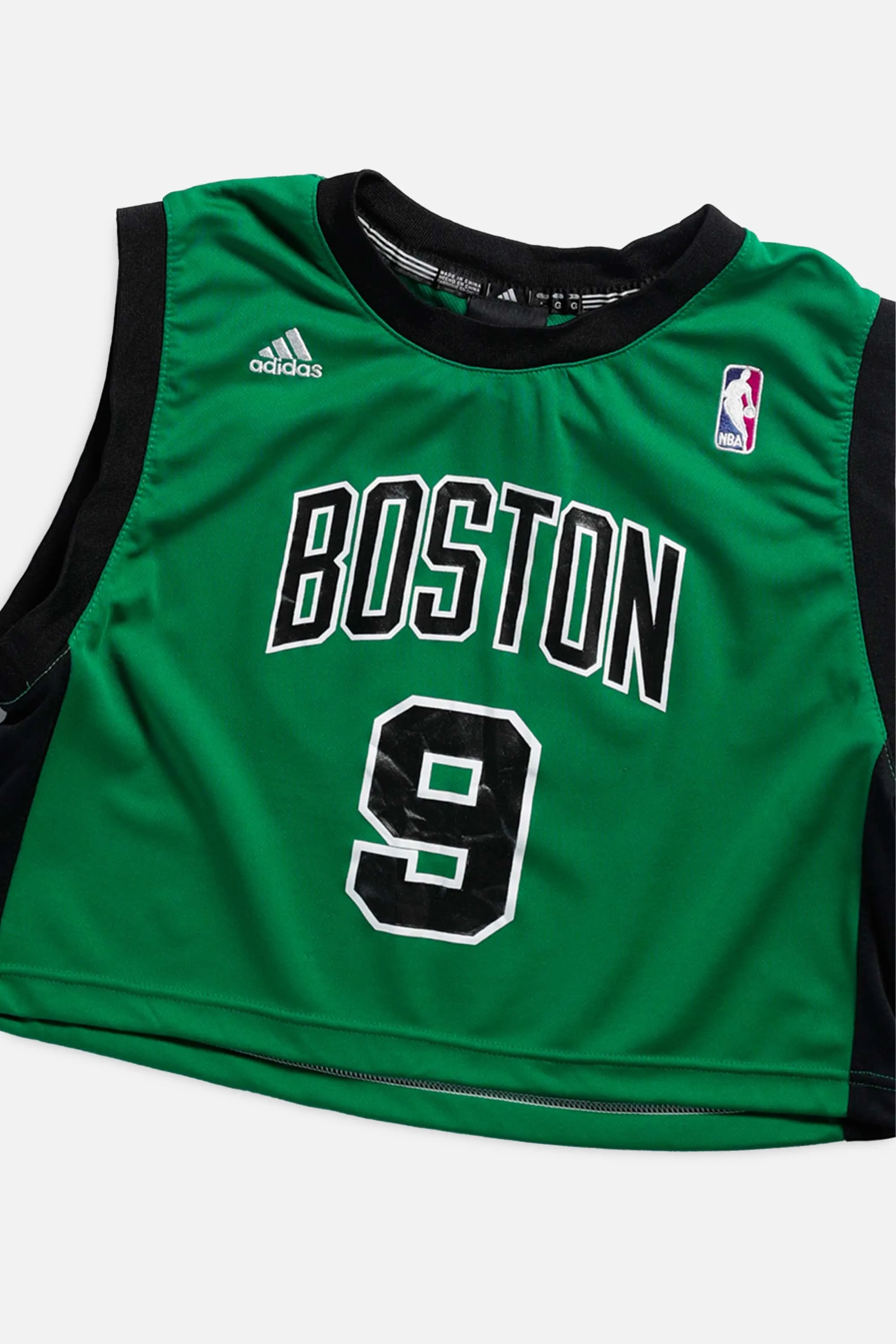 Rework Boston Celtics NBA Crop Jersey - M