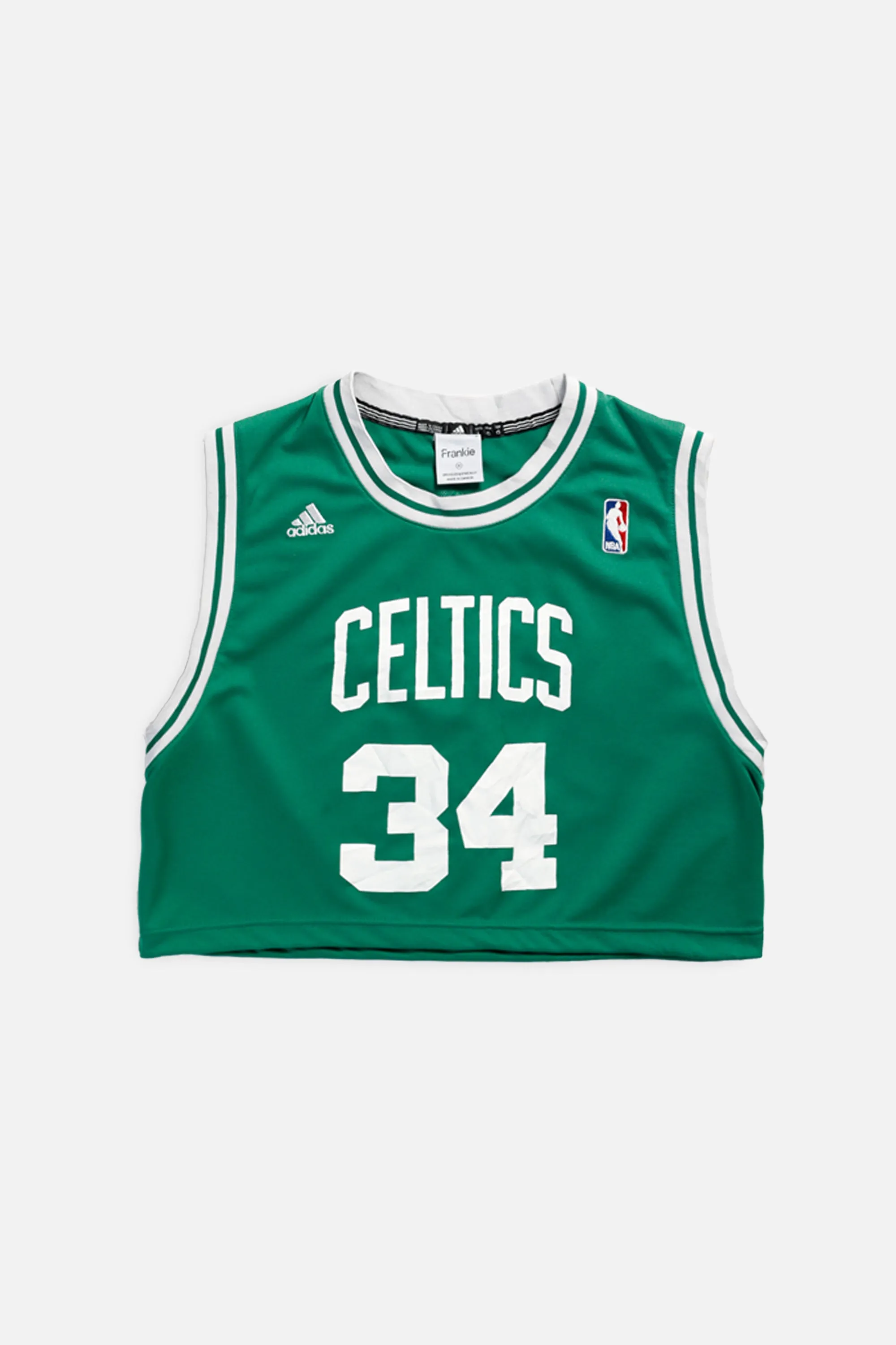 Rework Boston Celtics NBA Crop Jersey - M