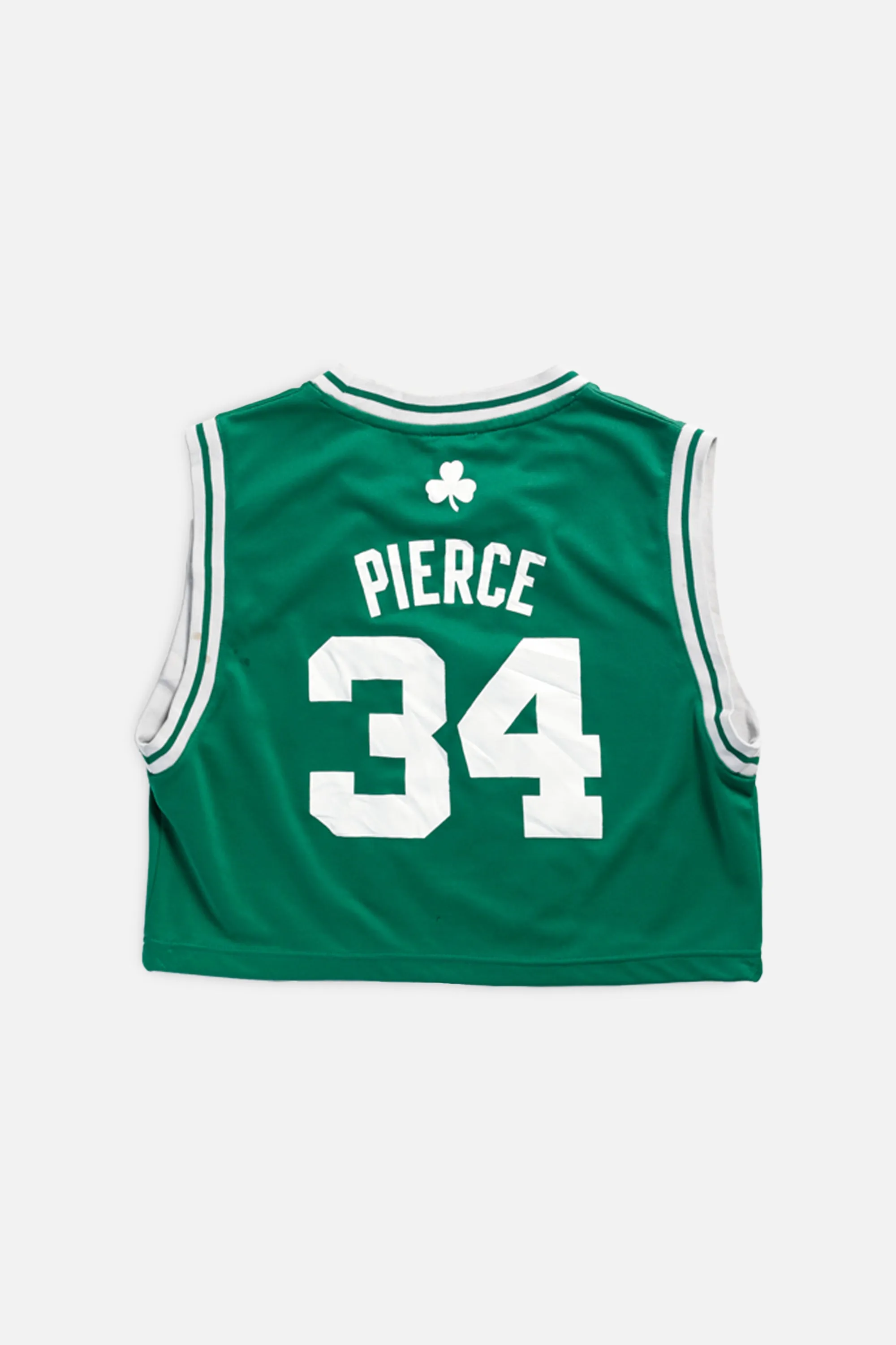 Rework Boston Celtics NBA Crop Jersey - M