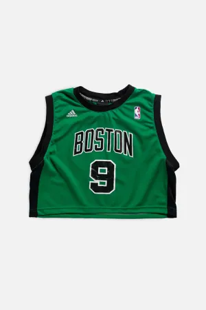Rework Boston Celtics NBA Crop Jersey - M