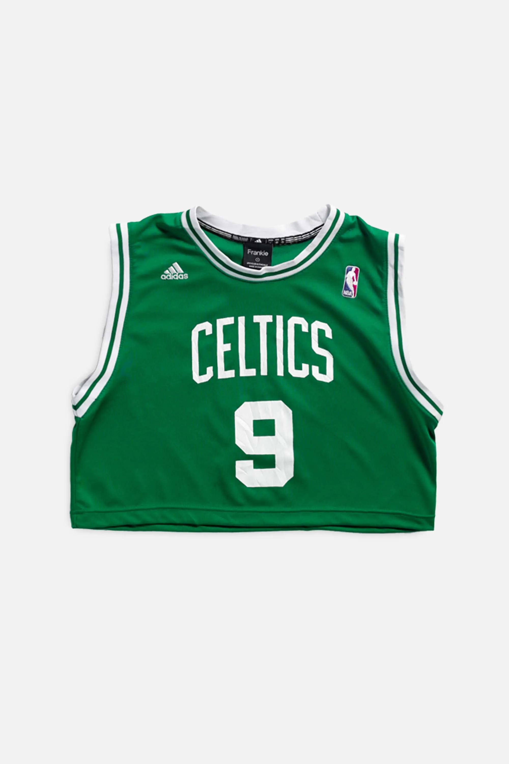 Rework Boston Celtics NBA Crop Jersey - S