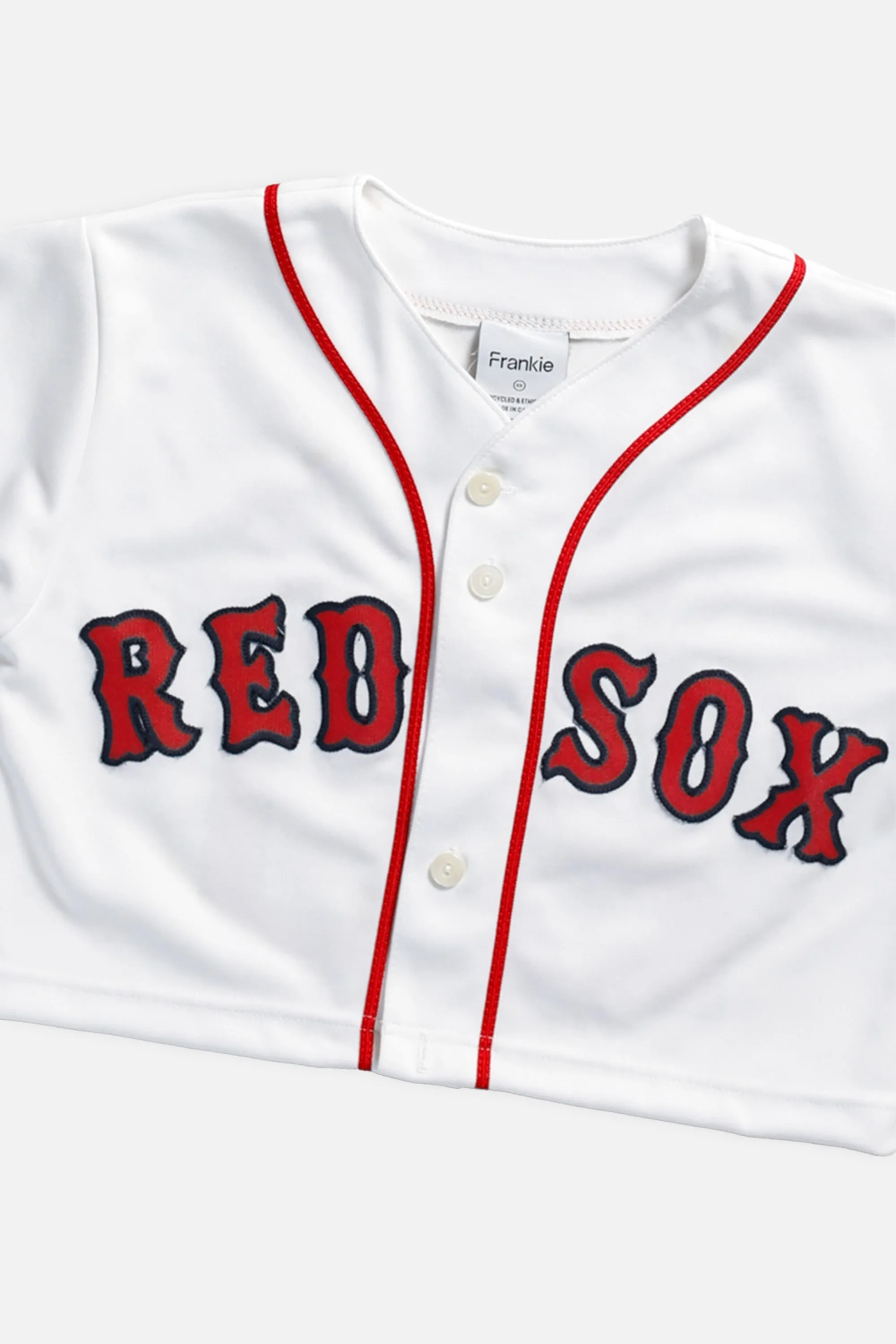 Rework Boston Red Sox MLB Crop Jersey - XS