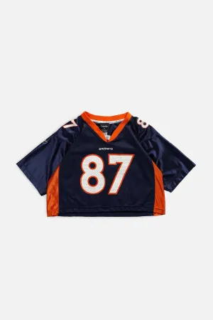 Rework Broncos Crop NFL Jersey - M