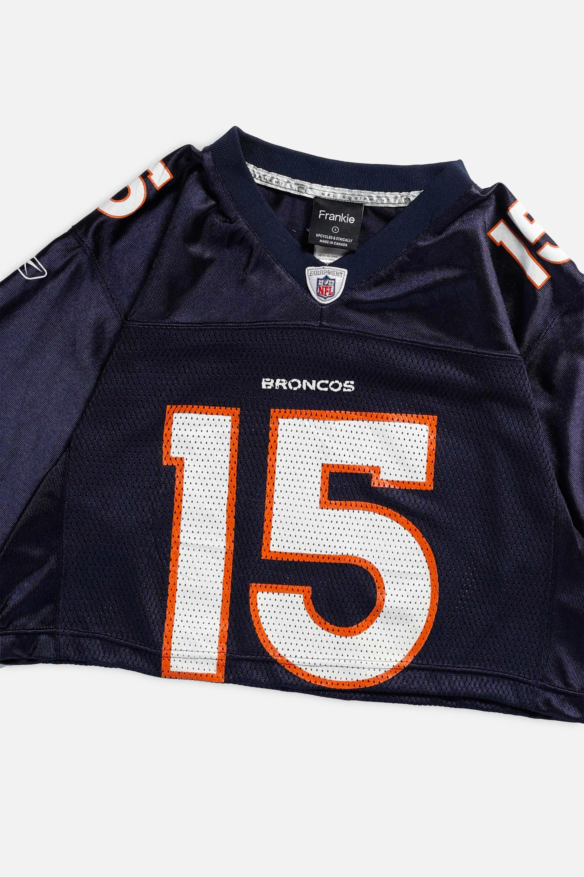 Rework Broncos Crop NFL Jersey - S