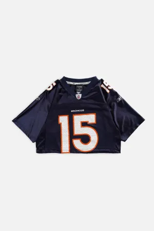 Rework Broncos Crop NFL Jersey - S