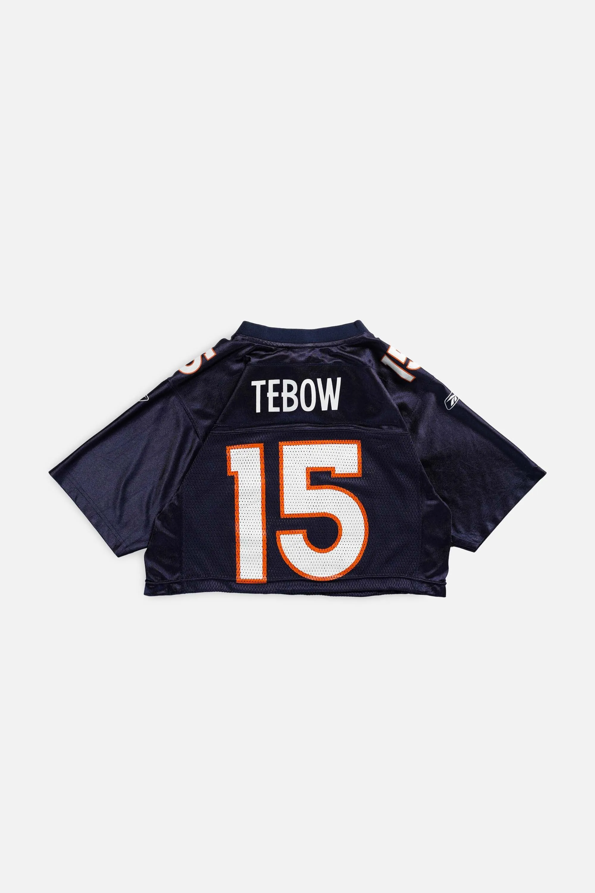 Rework Broncos Crop NFL Jersey - S