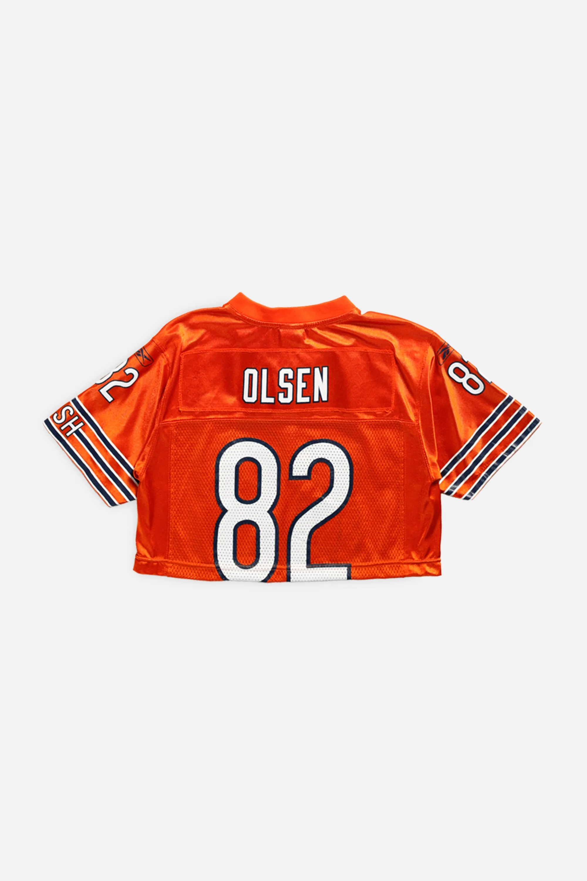 Rework Chicago Bears Crop NFL Jersey - XS
