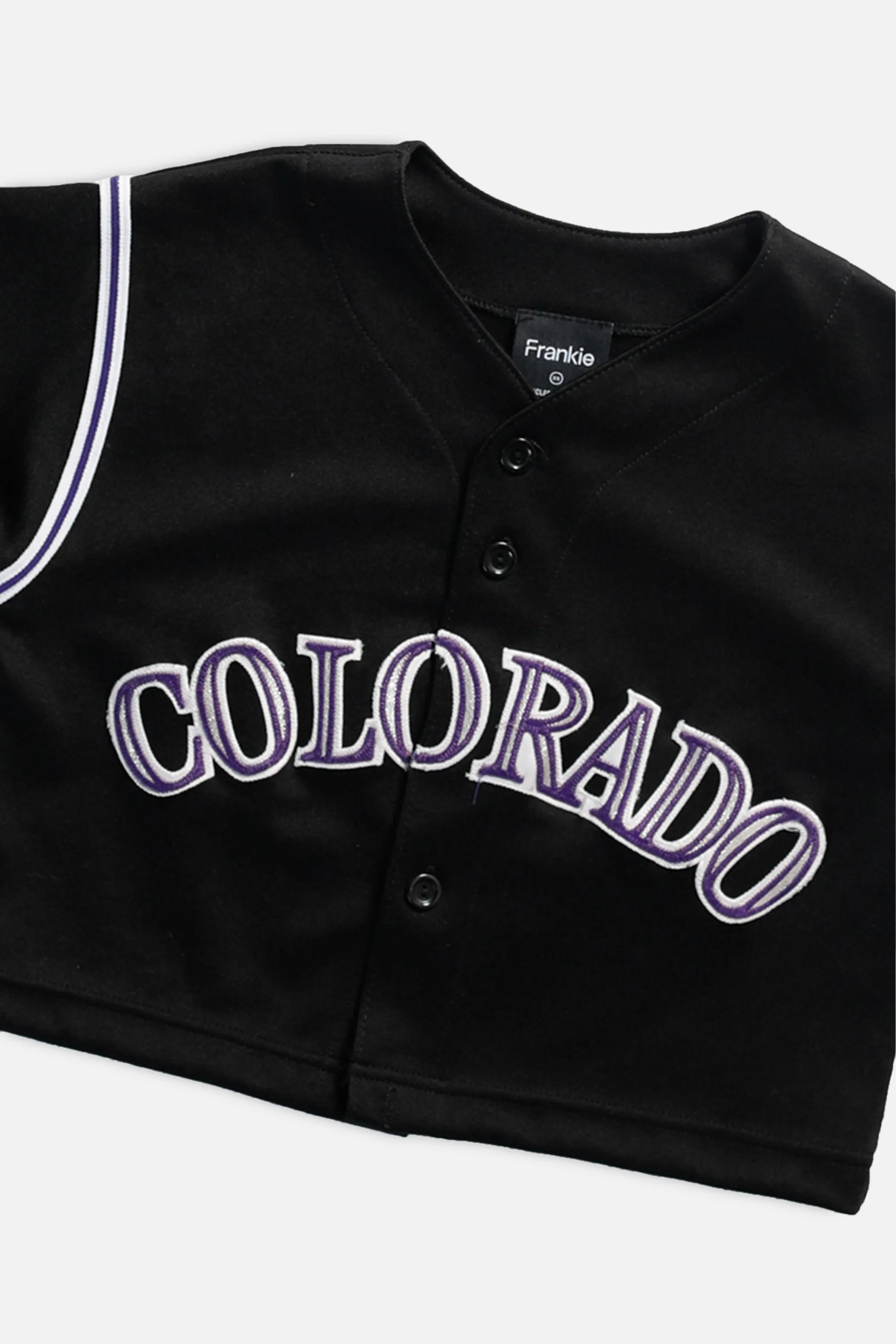 Rework Colorado Rockies MLB Crop Jersey - XS