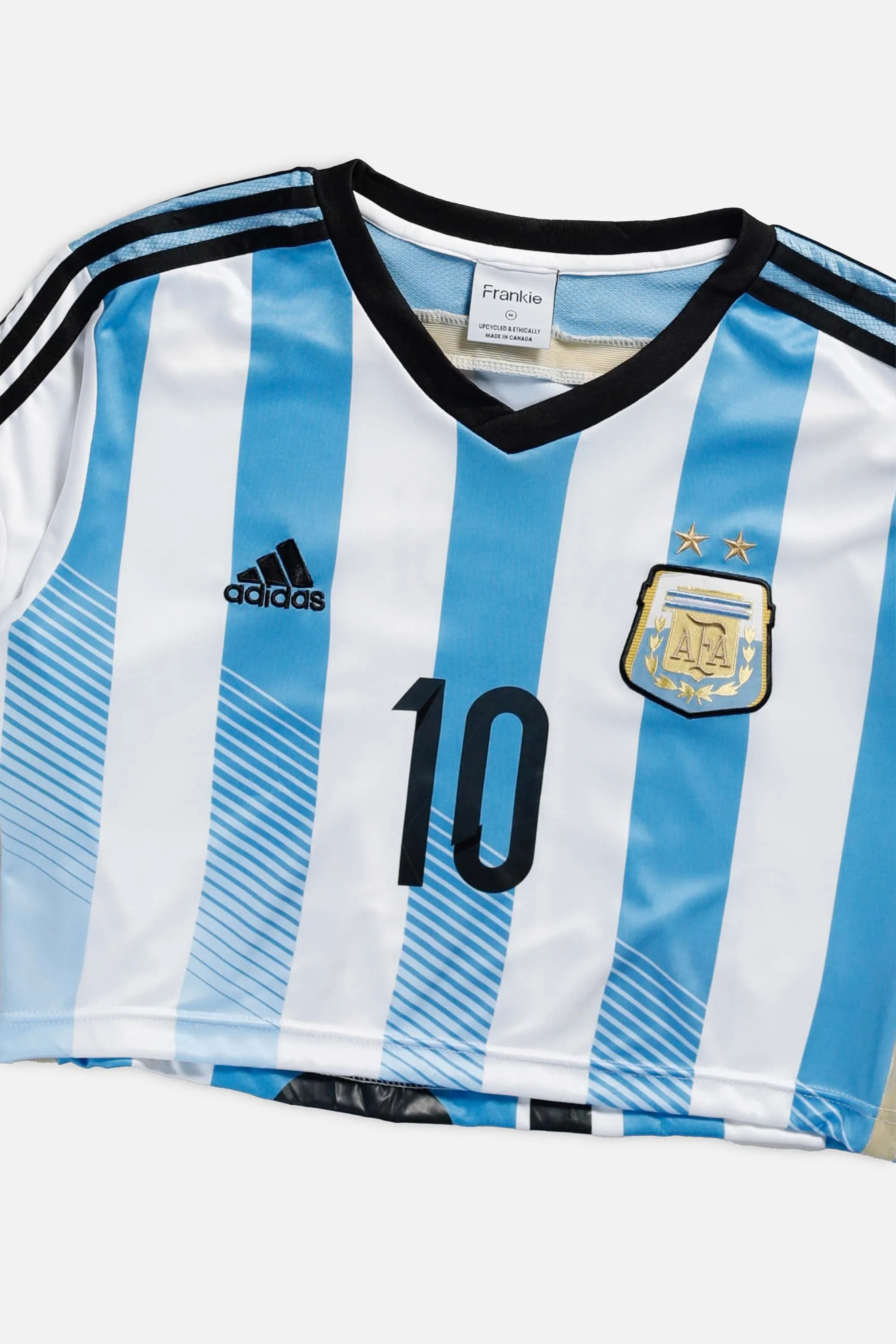Rework Crop Argentina Soccer Jersey - M