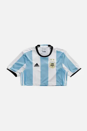 Rework Crop Argentina Soccer Jersey - S