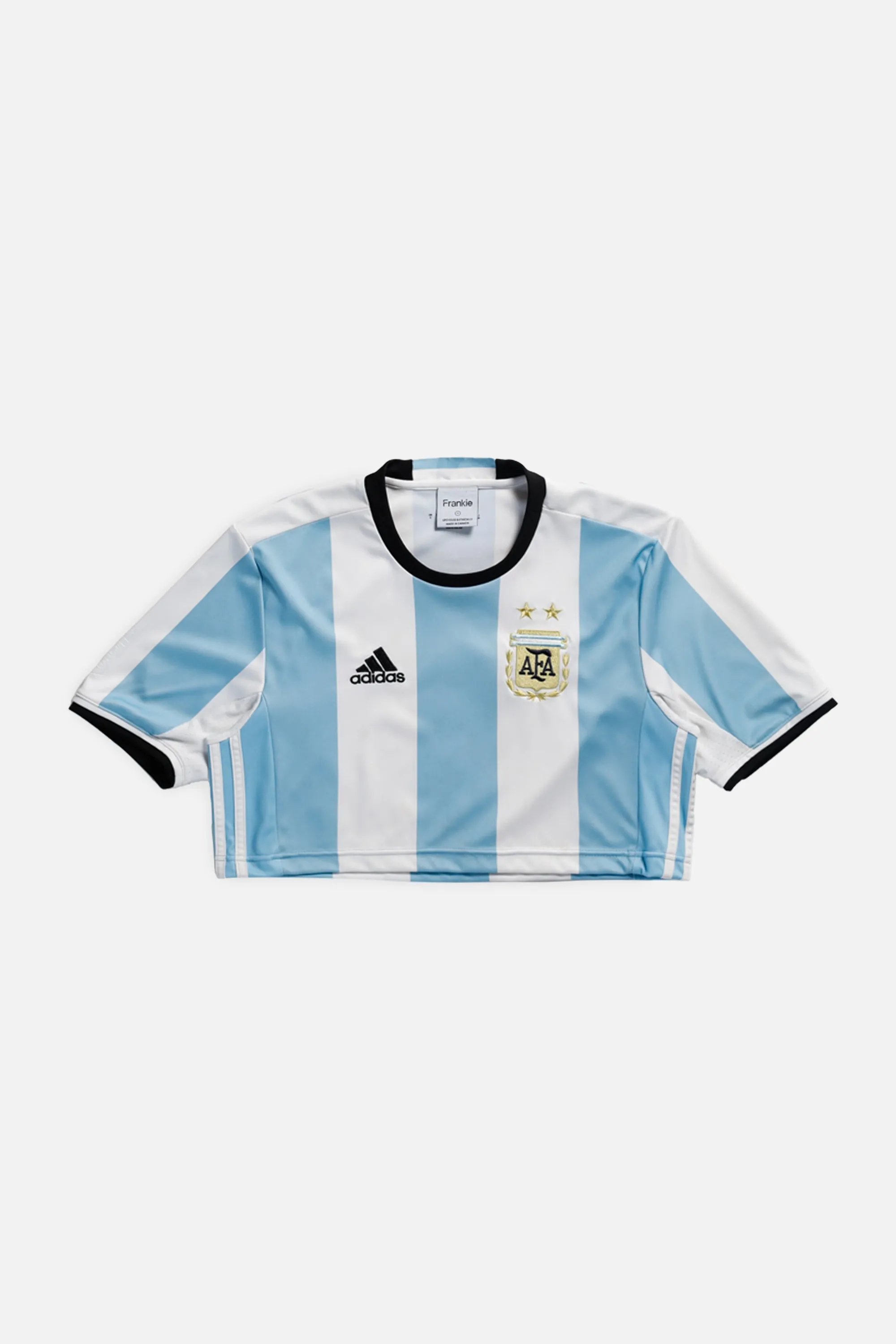 Rework Crop Argentina Soccer Jersey - S