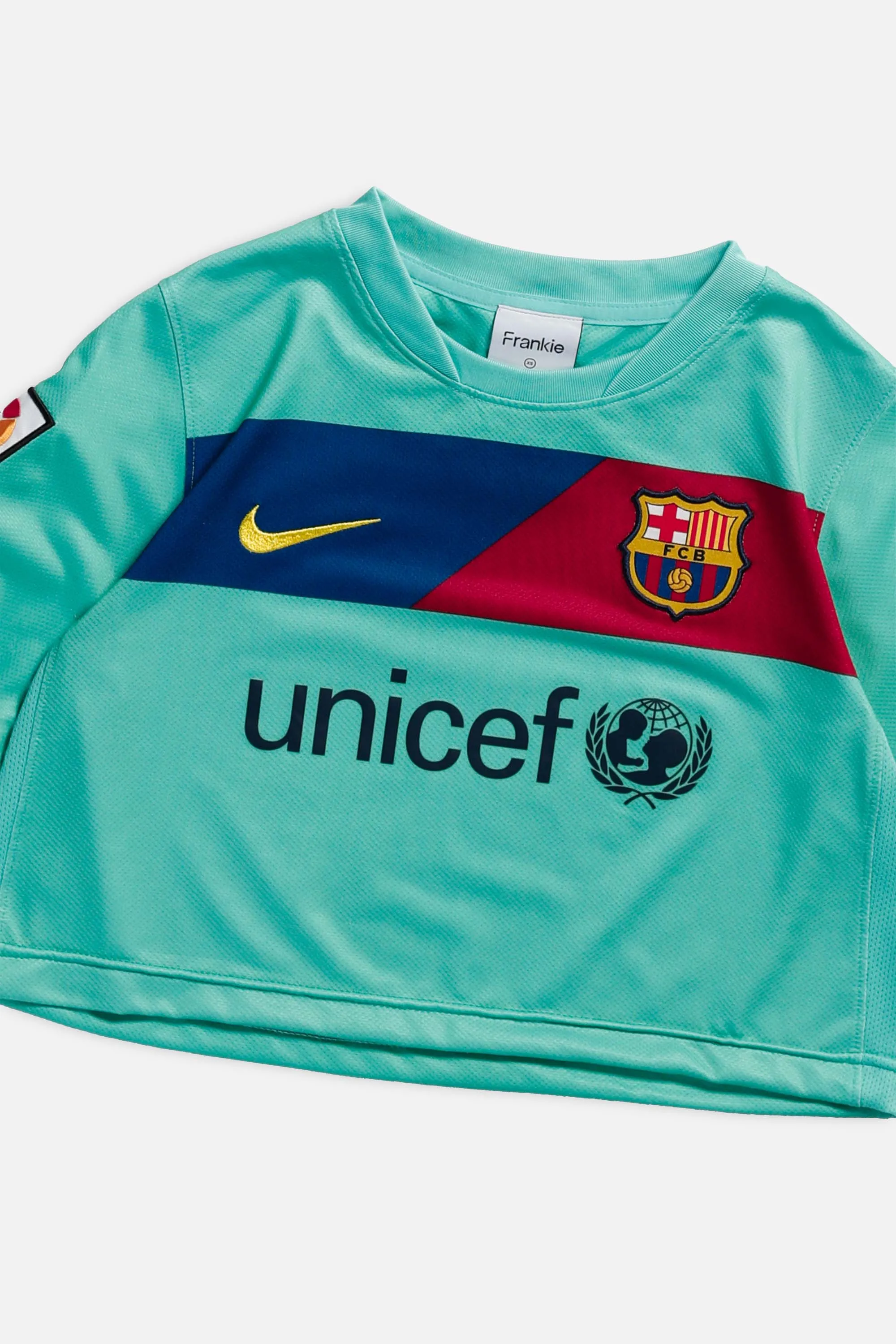 Rework Crop Barcelona Soccer Jersey - XS