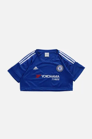 Rework Crop Chelsea Soccer Jersey - S