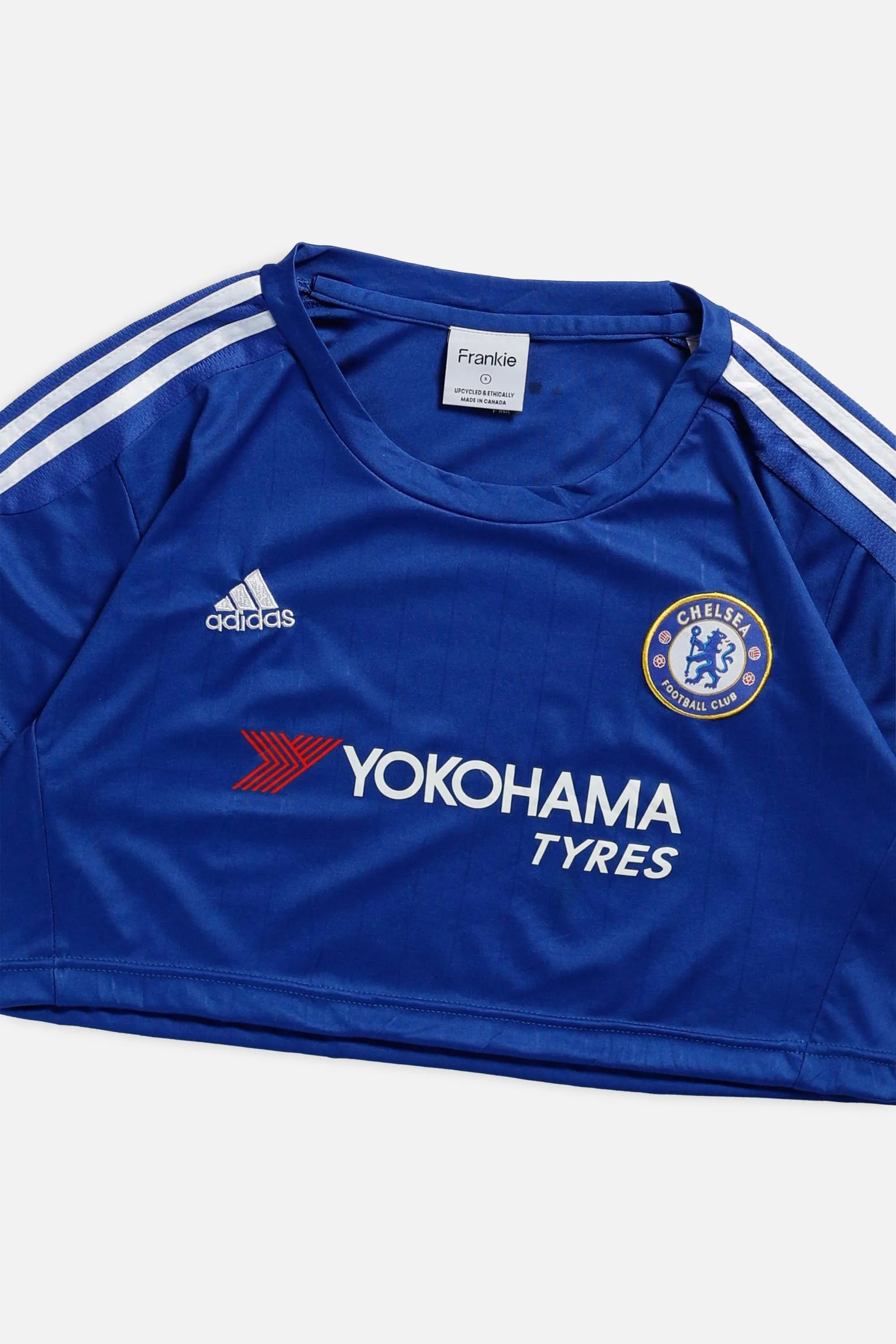 Rework Crop Chelsea Soccer Jersey - S