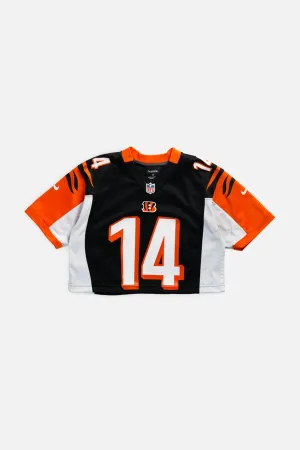 Rework Crop Cincinnati Bengals NFL Jersey - XS