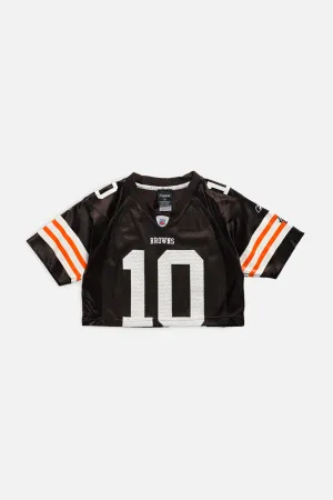 Rework Crop Cleveland Browns NFL Jersey - XS