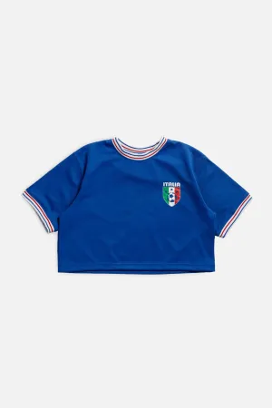 Rework Crop Italy Soccer Jersey - L
