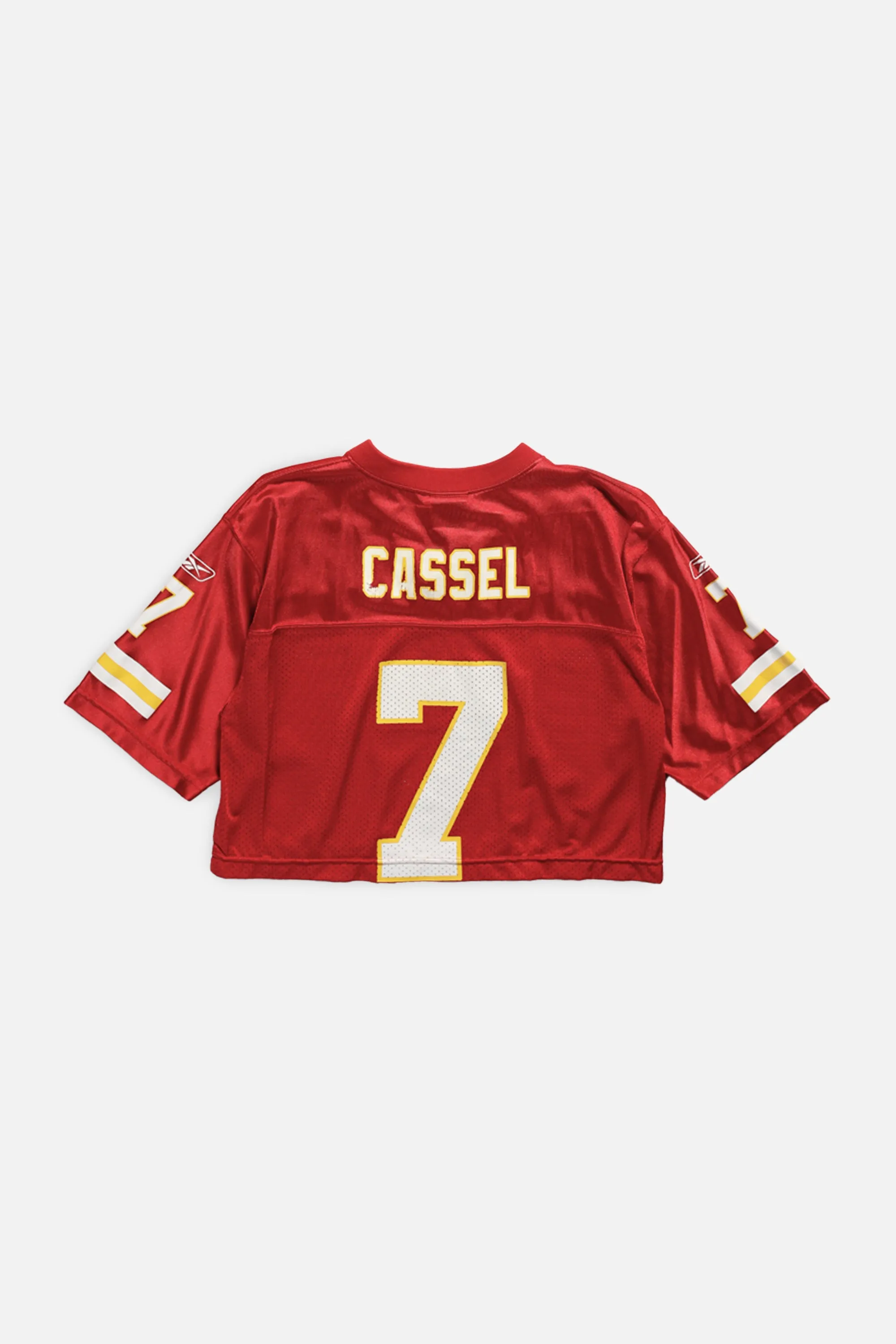 Rework Crop Kansas City Chiefs NFL Jersey - XS