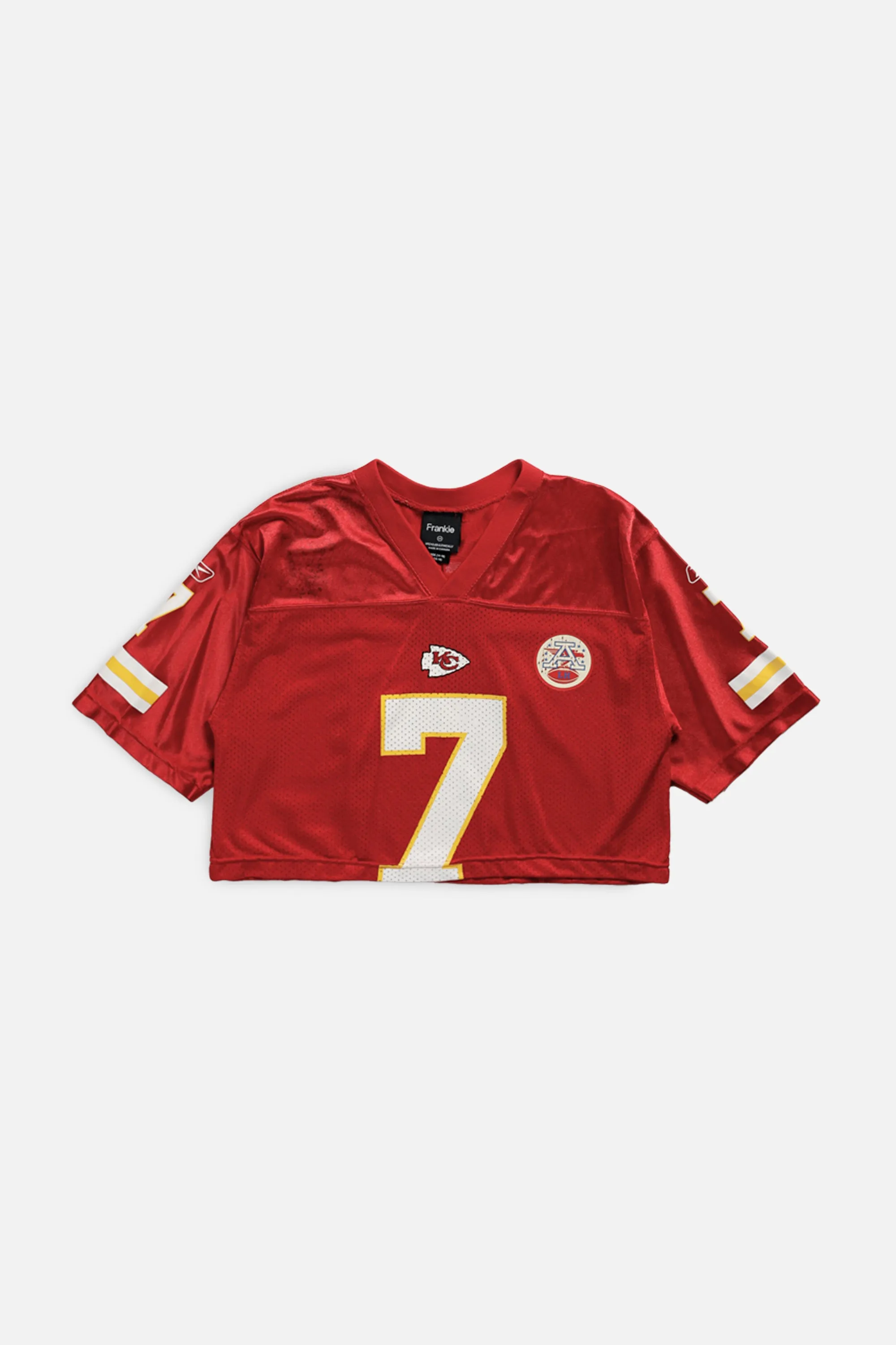Rework Crop Kansas City Chiefs NFL Jersey - XS