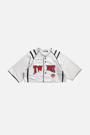 Rework Crop Minnesota Twins MLB Jersey - M