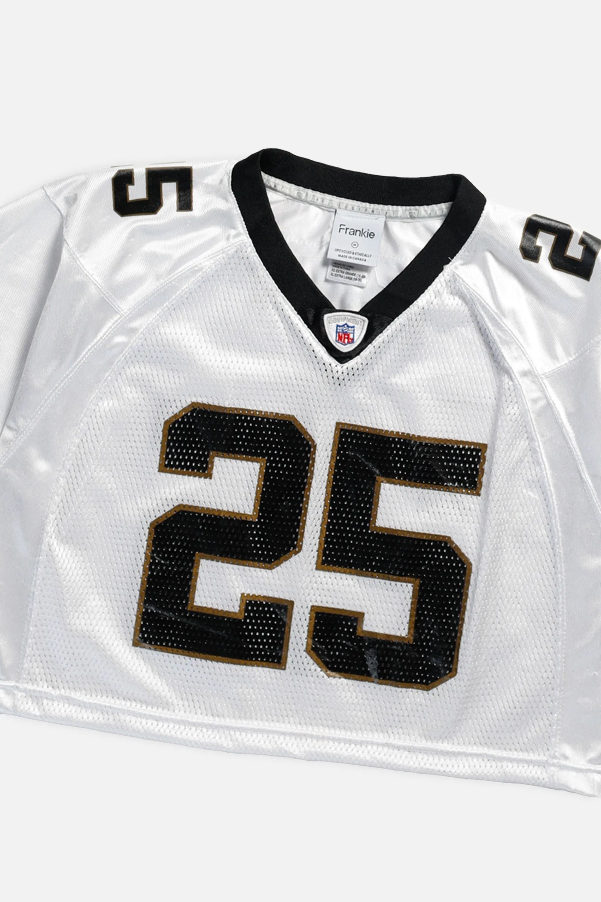 Rework Crop New Orleans Saints NFL Jersey - M