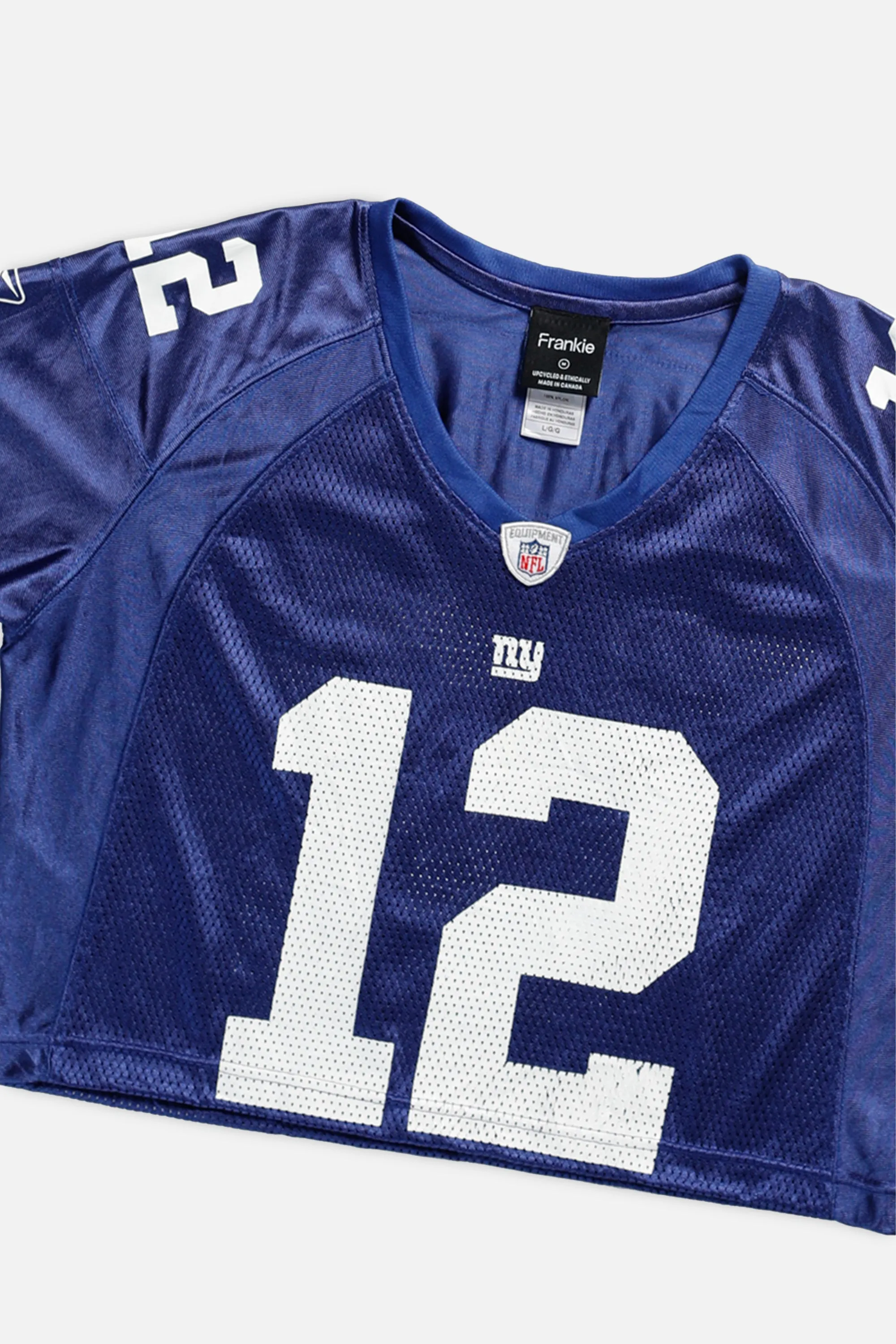 Rework Crop NY Giants NFL Jersey - M