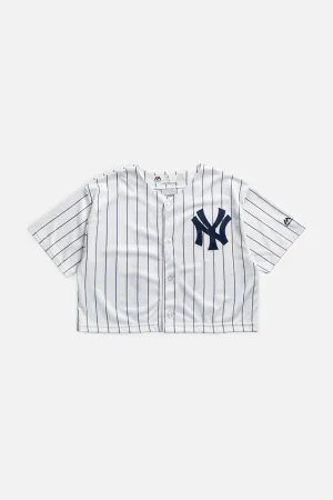 Rework Crop NY Yankees MLB Jersey - S