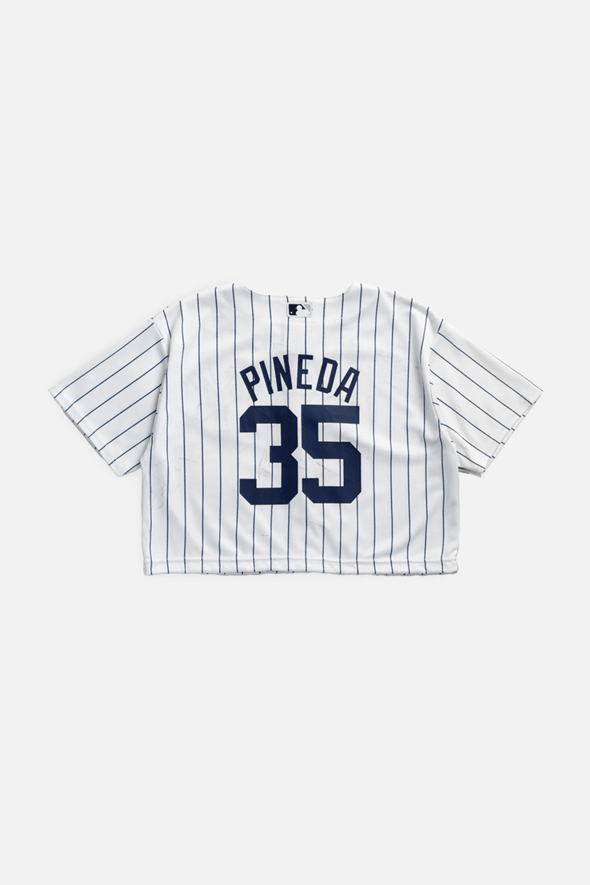 Rework Crop NY Yankees MLB Jersey - S