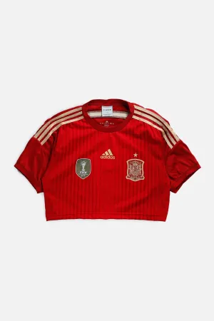 Rework Crop Spain Soccer Jersey - L