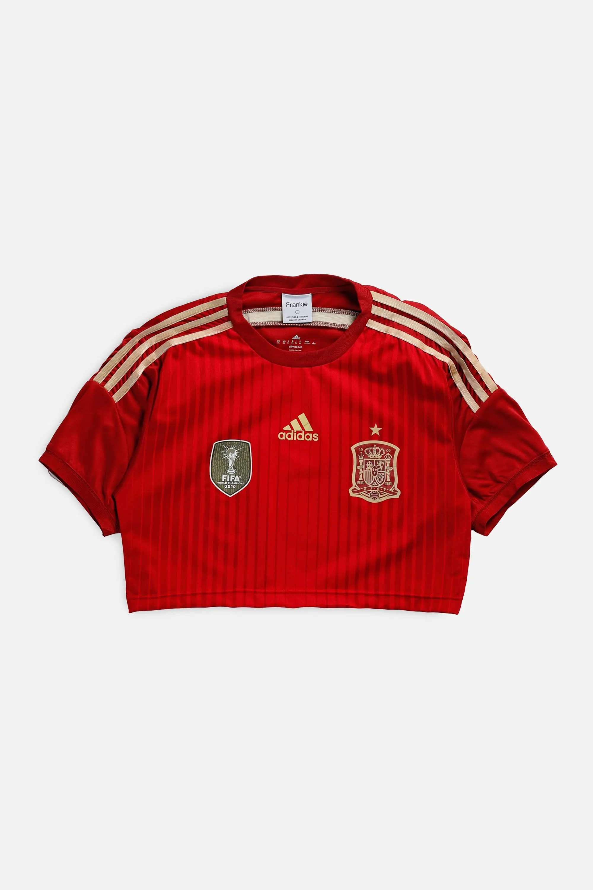 Rework Crop Spain Soccer Jersey - L