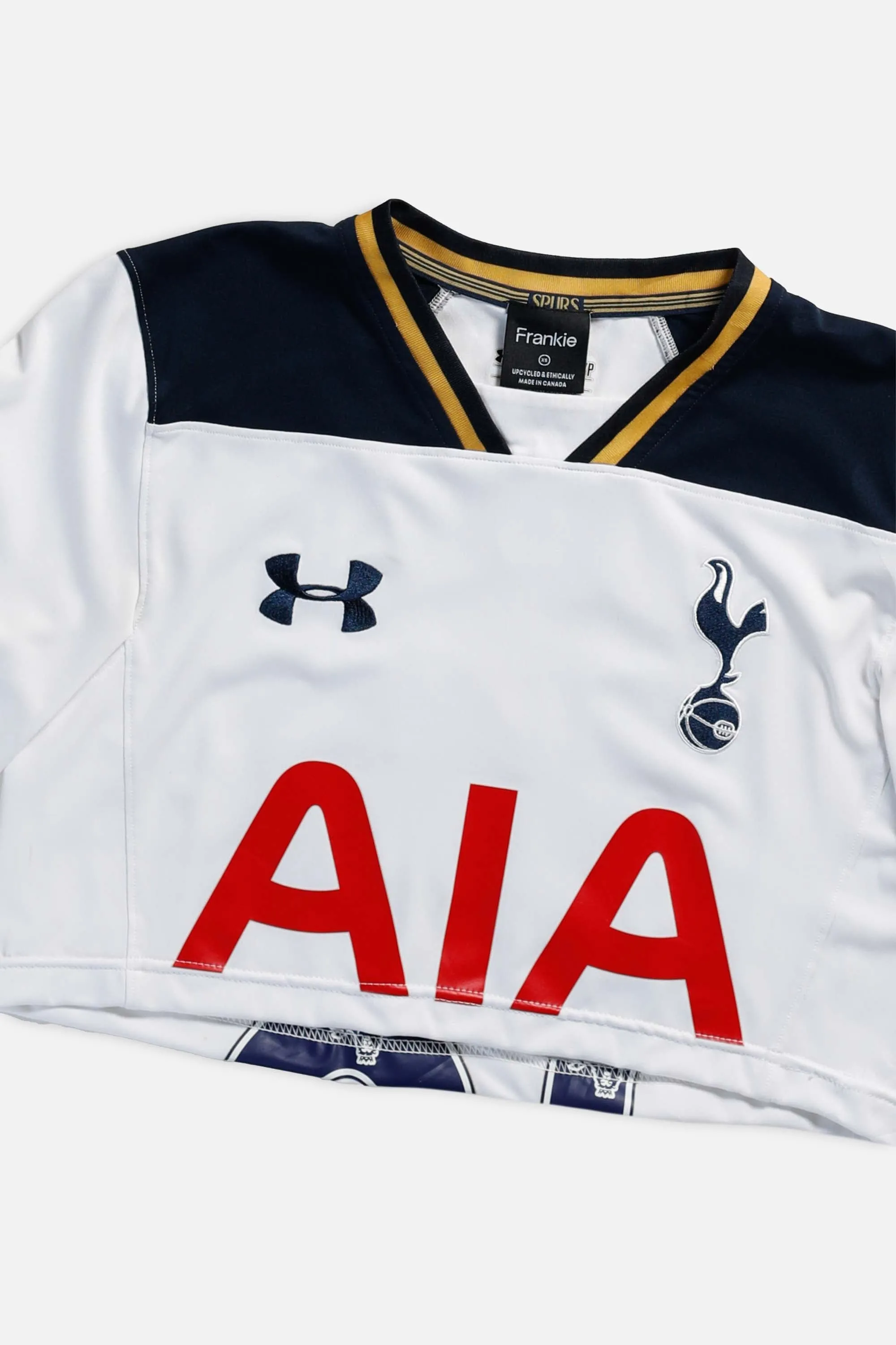 Rework Crop Tottenham Hotspur Soccer Jersey - XS