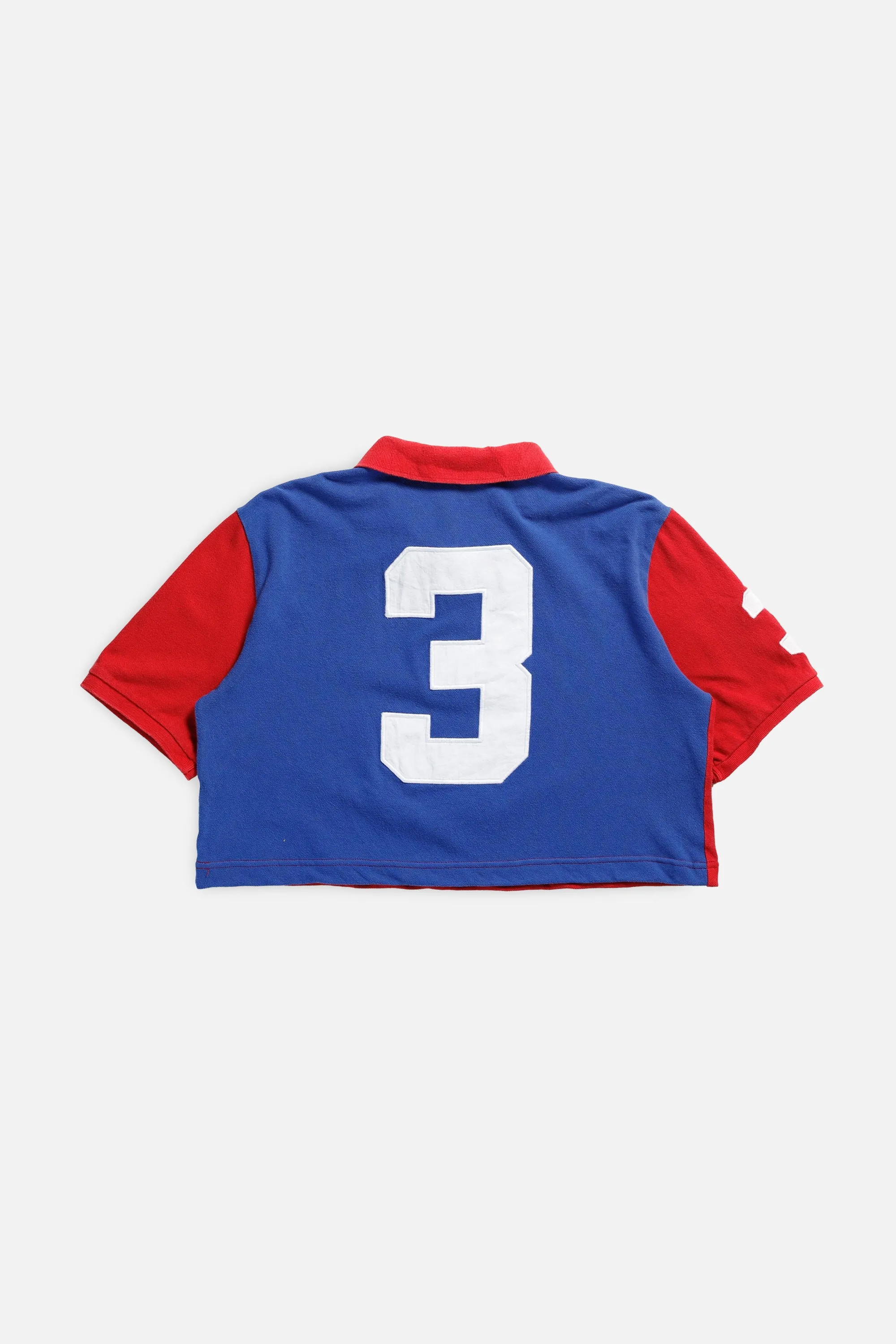 Rework Cropped Rugby Shirt - L