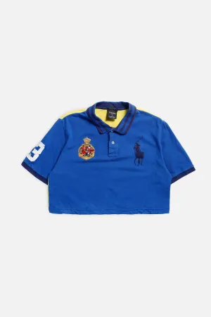 Rework Cropped Rugby Shirt - L
