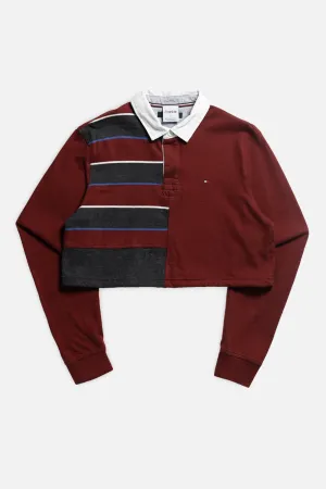 Rework Cropped Rugby Shirt - L