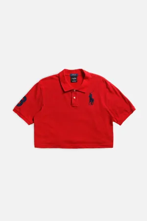 Rework Cropped Rugby Shirt - L