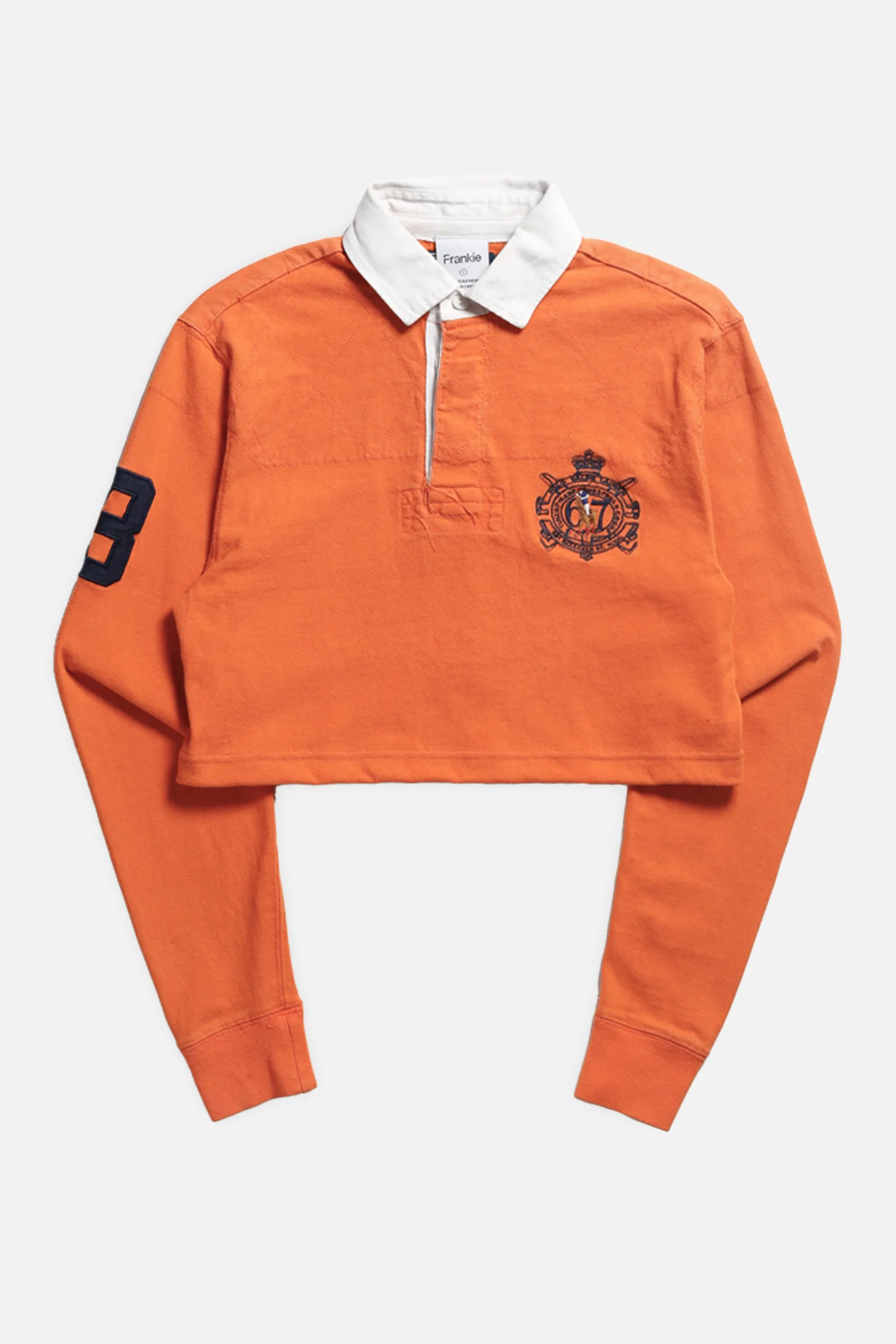 Rework Cropped Rugby Shirt - S