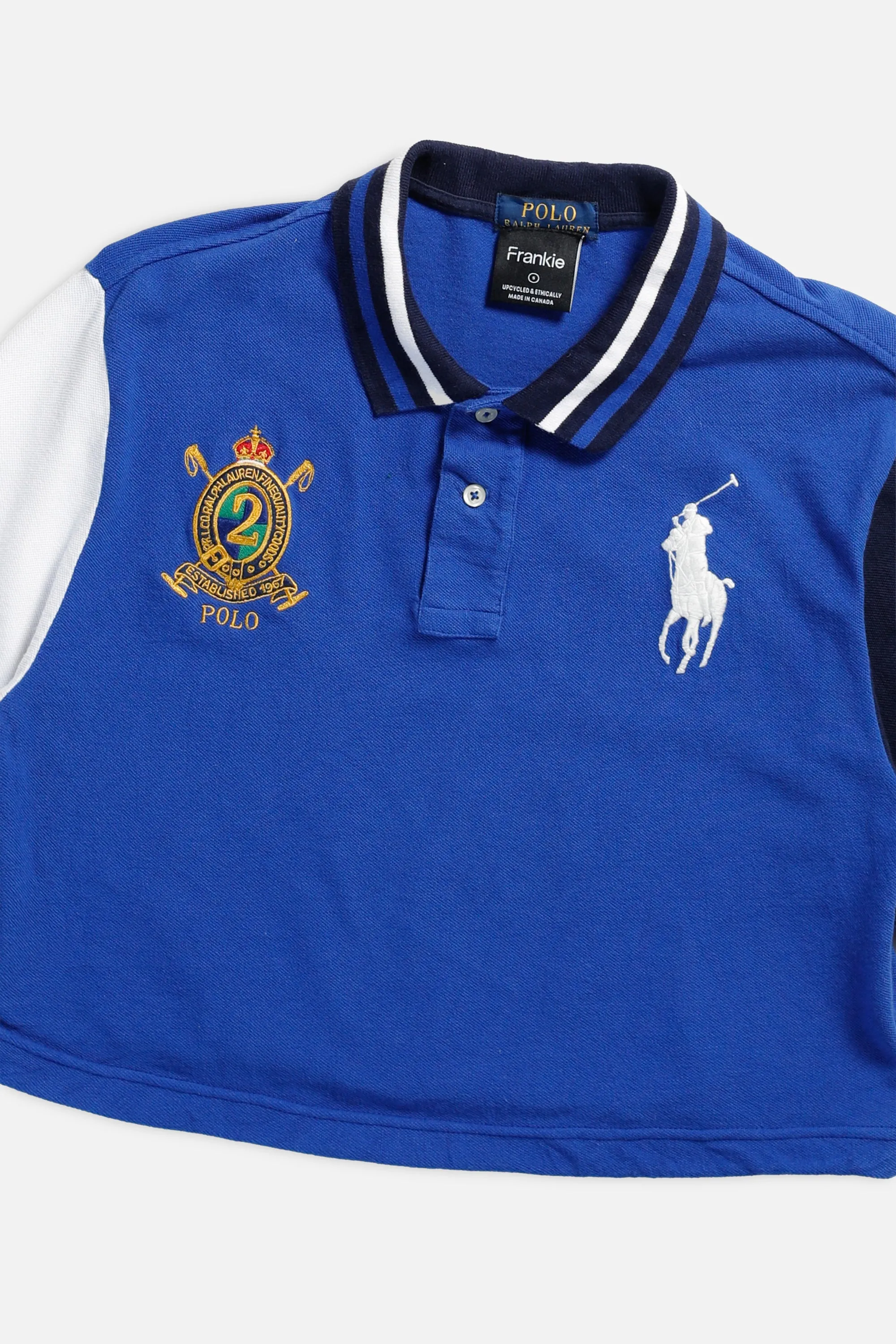 Rework Cropped Rugby Shirt - S