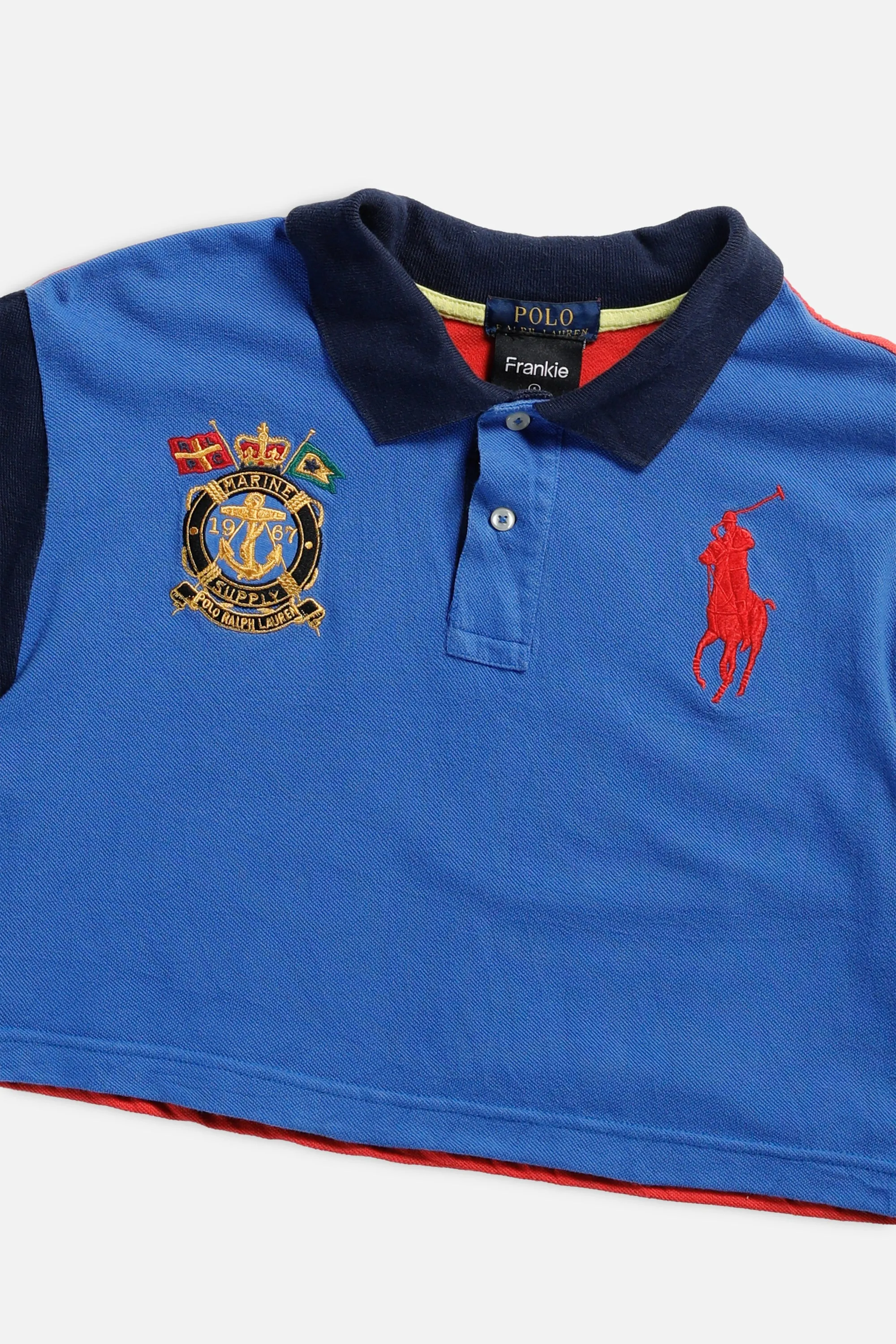 Rework Cropped Rugby Shirt - S