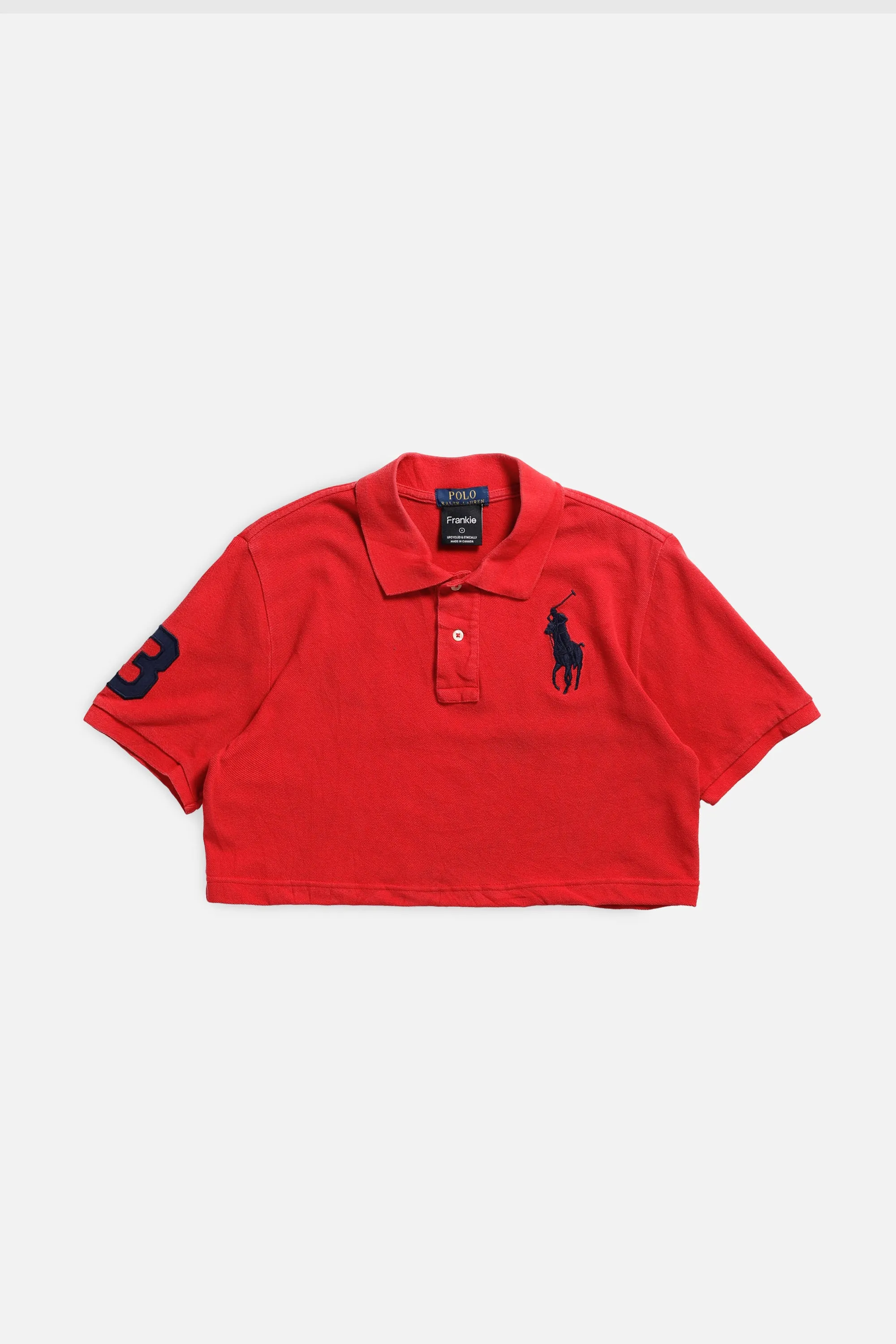 Rework Cropped Rugby Shirt - S
