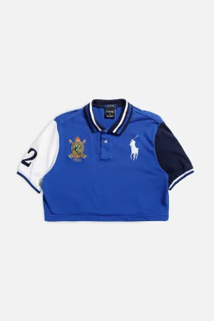 Rework Cropped Rugby Shirt - S