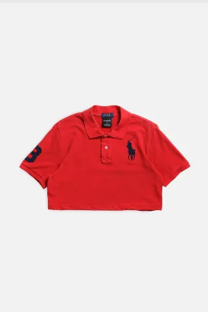 Rework Cropped Rugby Shirt - S