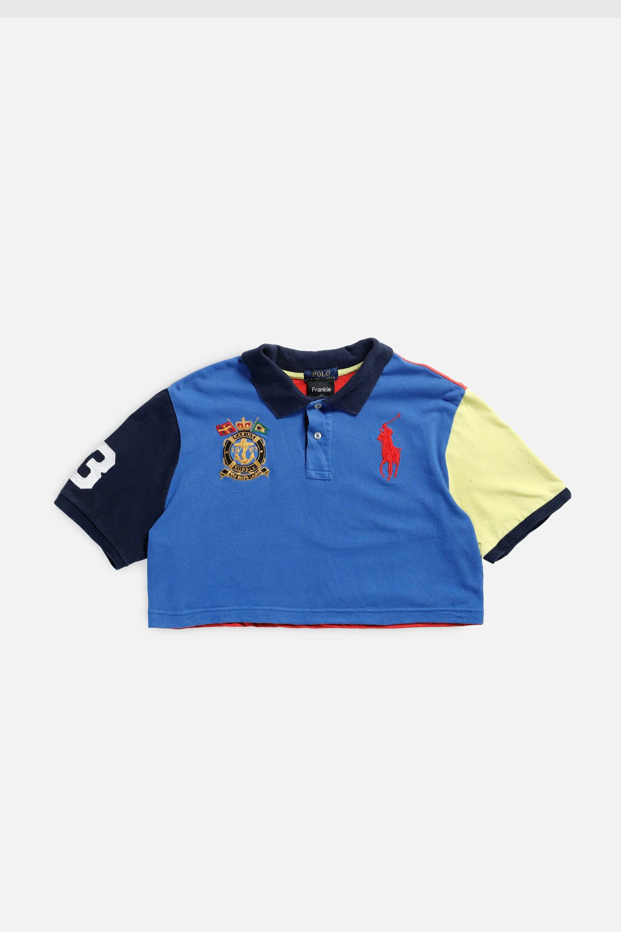 Rework Cropped Rugby Shirt - S