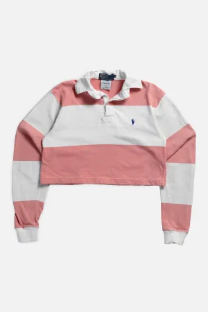 Rework Cropped Rugby Shirt - S