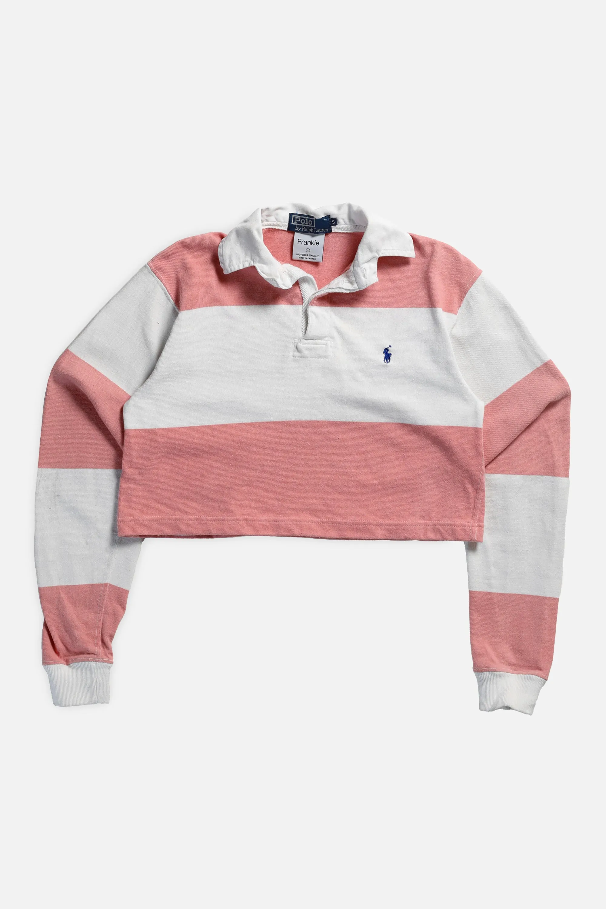 Rework Cropped Rugby Shirt - S