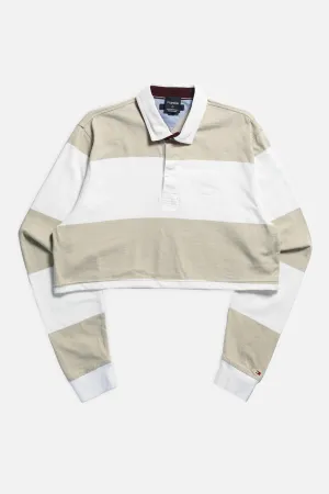 Rework Cropped Rugby Shirt - XL
